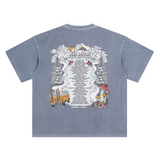 "RIDE BEFORE YOU DIE TOUR" | VINTAGE HEAVY TEE (BLUE)