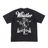 "FIRST FLIGHT" WHISTLER VINTAGE TEE (BLACK)
