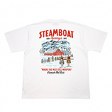 "THE BOAT" STEAMBOAT VINTAGE TEE (WHITE)