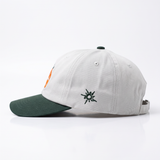 "LAKE TAHOE" | CANVAS TRADITIONAL HAT (GREEN AND CREAM)