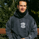 "MORE SICK DAYS" | HEAVY-WEIGHT HOODIE (Vintage Navy)