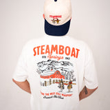 "THE BOAT" STEAMBOAT VINTAGE TEE (WHITE)