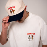 "STEAMBOAT SPRINGS" | CANVAS A-FRAME HAT (NAVY & CREAM)