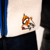 THE YETI FLEECE HOODIE | (BLUE/WHITE)