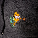 THE YETI FLEECE HOODIE | (BLACK/GRAY)