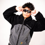 THE YETI FLEECE HOODIE | (BLACK/GRAY)