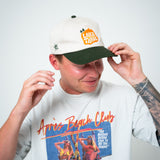 "LAKE TAHOE" | CANVAS TRADITIONAL HAT (GREEN AND CREAM)