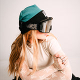FLEECIE | Teal/Black