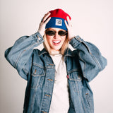 FLEECIE | Red/Blue