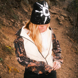 "THE SUN" BEANIE (BLACK/WHITE)