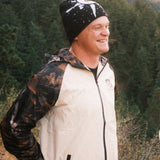 "THE SUN" BEANIE (BLACK/WHITE)
